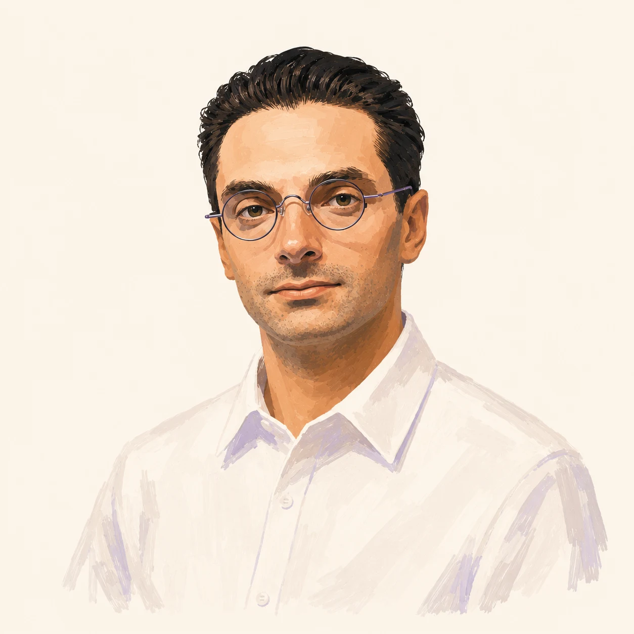 Illustrated portrait of Corey Kramer